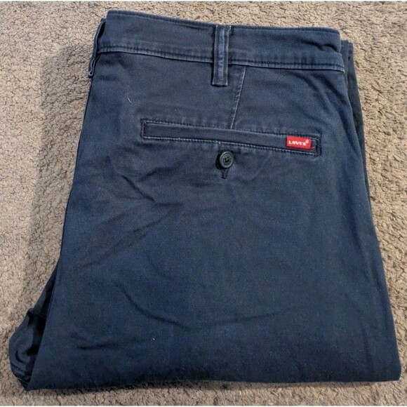 Levi's XX Standard Taper Fit Stretch Navy Blue Chino Pants 85226-0052 Men's 38 - Picture 1 of 5